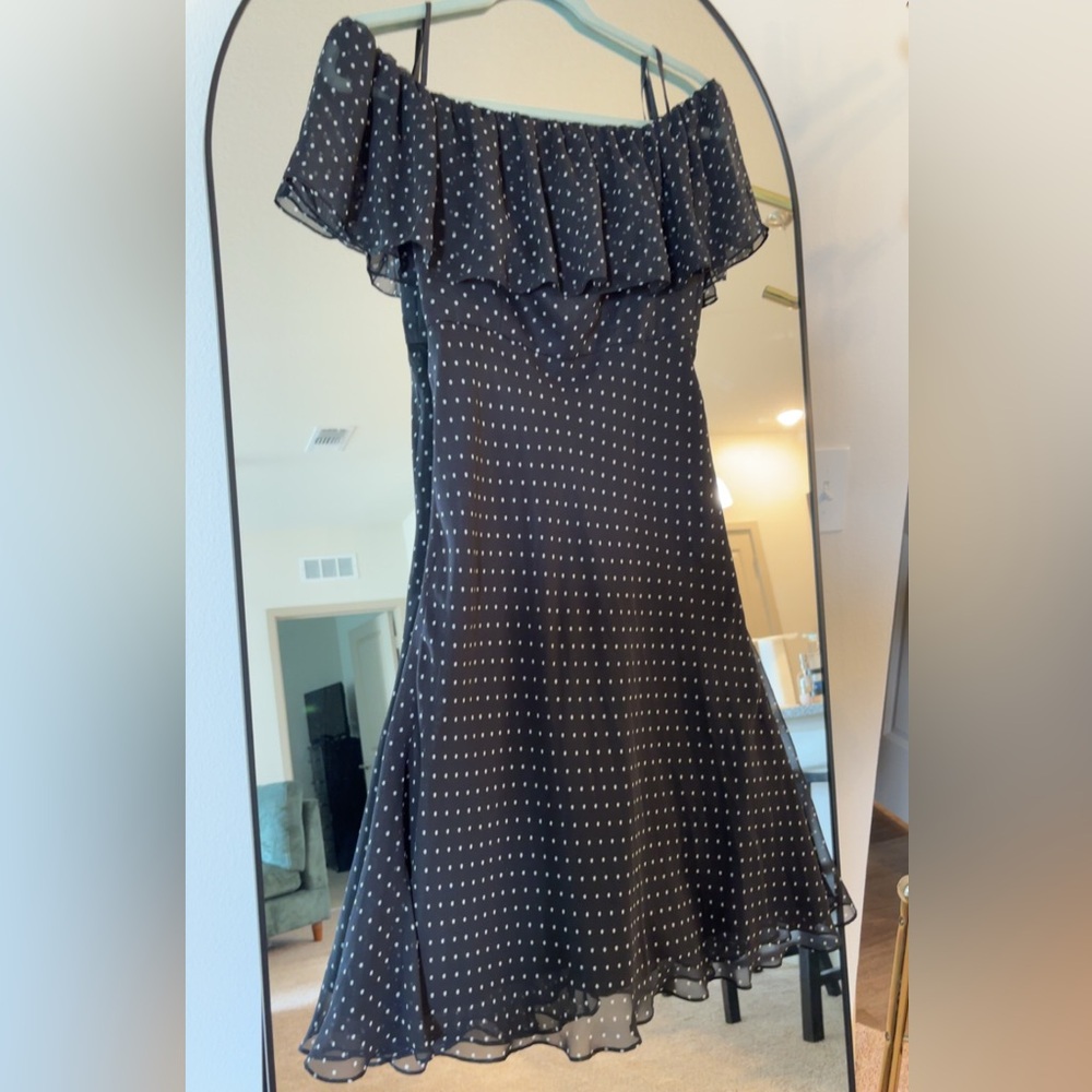 White House Black Market Off The Shoulder Flare Dress